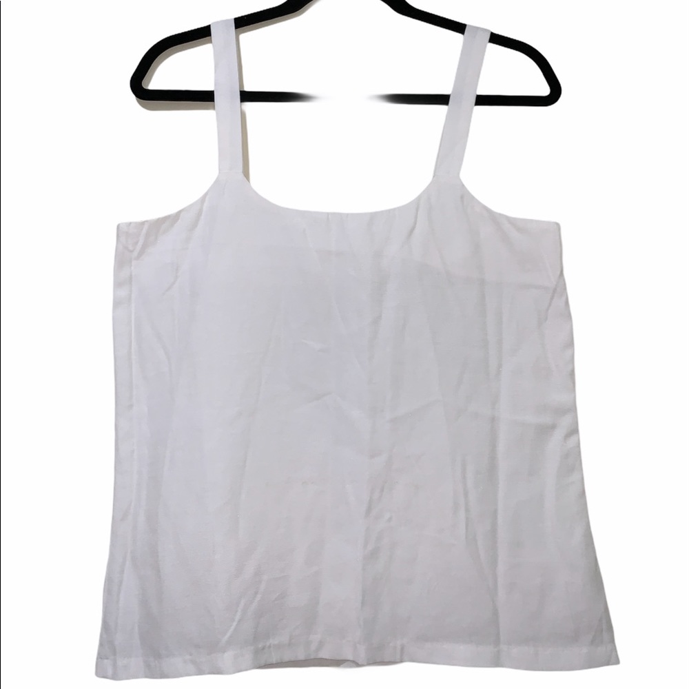 White tank top 100% linen in size XL - Picture 4 of 5